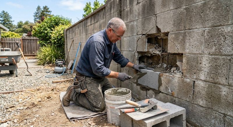 Block Wall Repair in Washington, MI