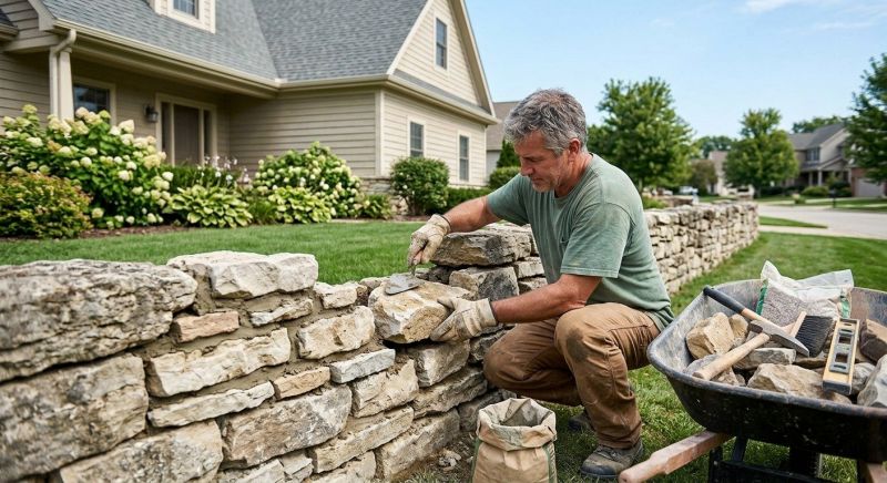Brick Fence Repair in Clarkston, MI