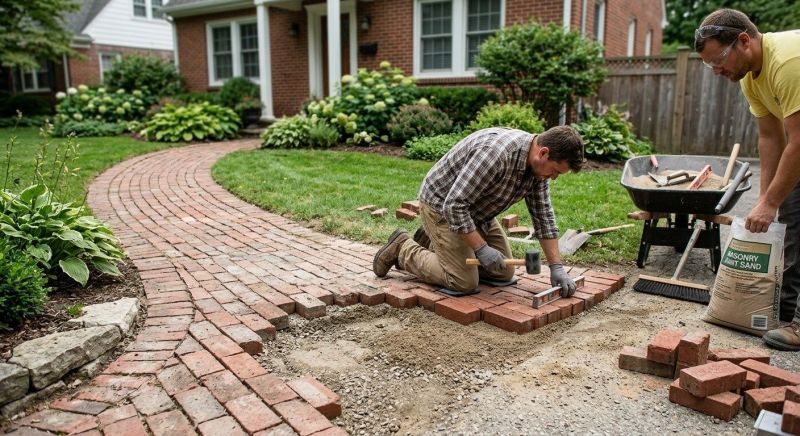 Brick Pathway Repair in Clarkston, MI