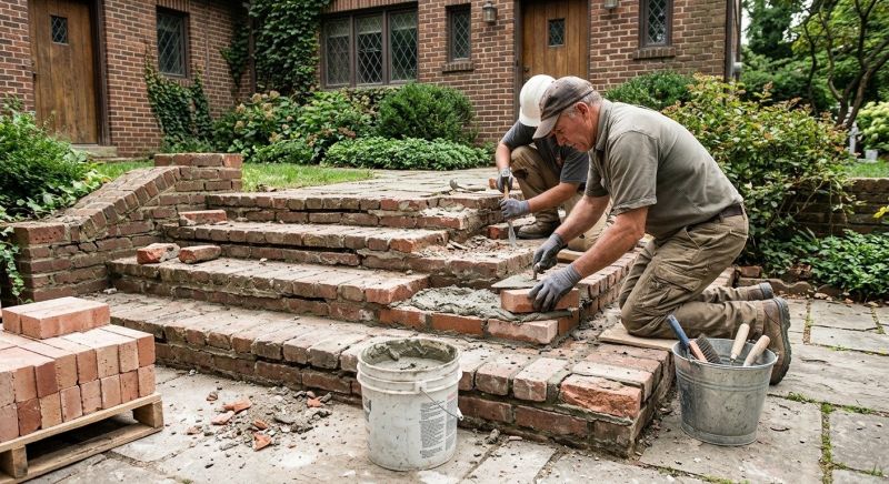 Brick Stairs Repair in Northville, MI