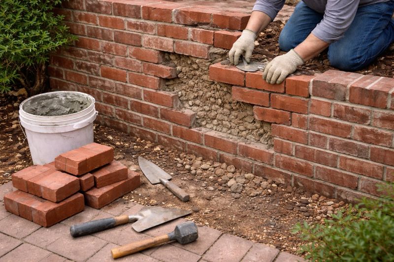 Brick Wall Repair in Hazel Park, MI