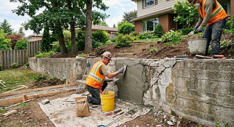 Retaining Wall Repair in Bloomfield Hills, MI