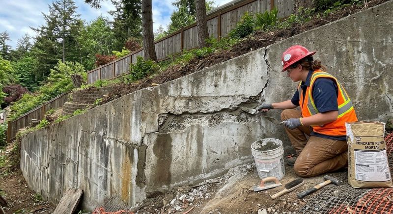 Retaining Wall Repair in Clinton Township, MI