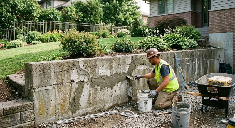 Retaining Wall Repair in Hazel Park, MI