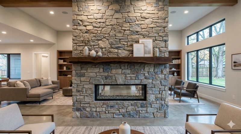 Stone Chimney Installation in Dryden, MI