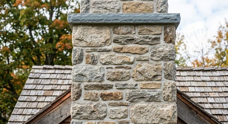 Stone Chimney Installation in Highland, MI