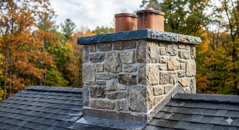 Stone Chimney Installation in Lapeer, MI