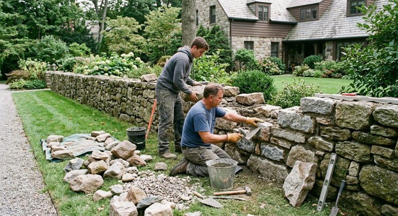 Stone Wall Repair in Davison, MI