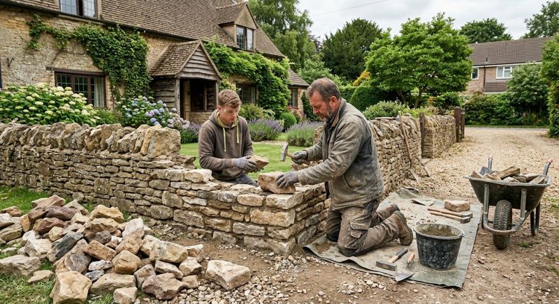 Stone Wall Repair in Davison, MI